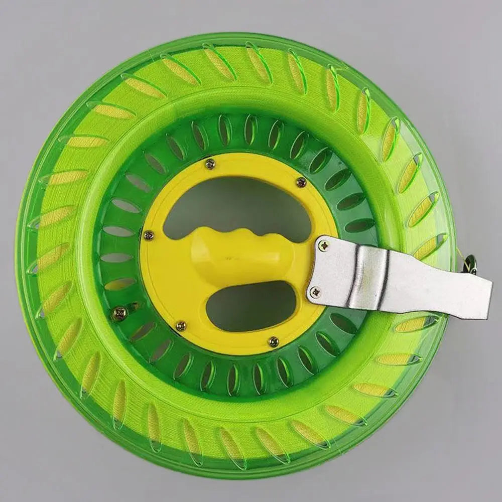 Runder Drachenwickler Blau mit Schnur 150-500m für Outdoor Flugspaß