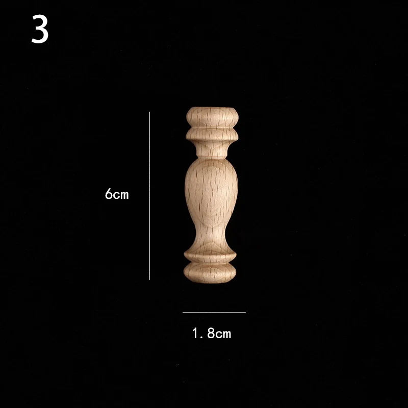 Holzapplikation Spindel Säule Dekoration für Möbel und Heim