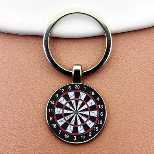 Dart Ziel Schlüsselanhänger Retro Stil Metall Anhänger Unisex Geschenkidee