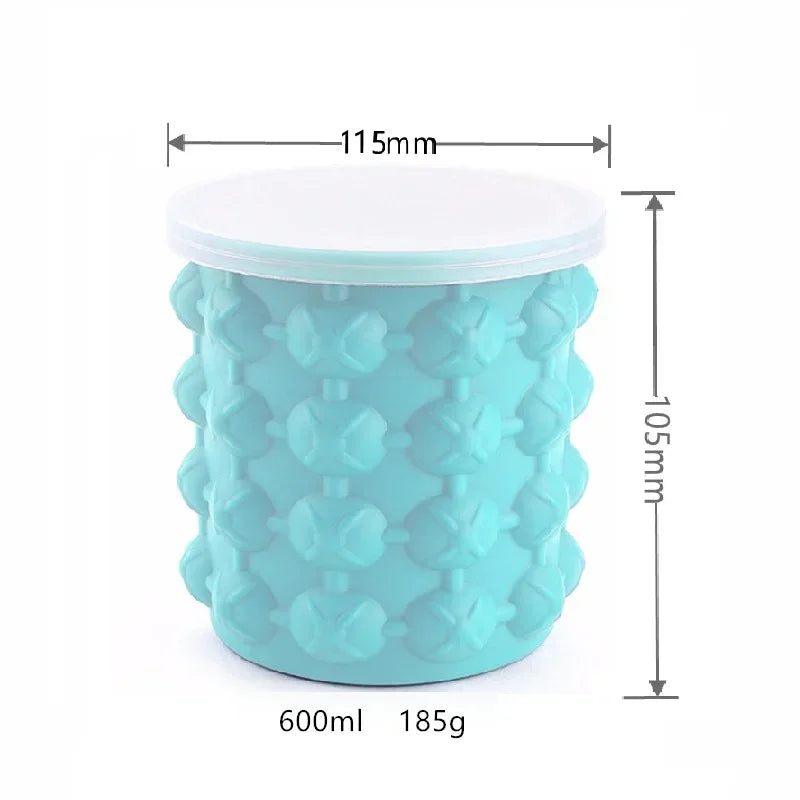 Silikon Eiswürfeleimer für Bier Whisky Wein Kühler Tragbar Platzsparend