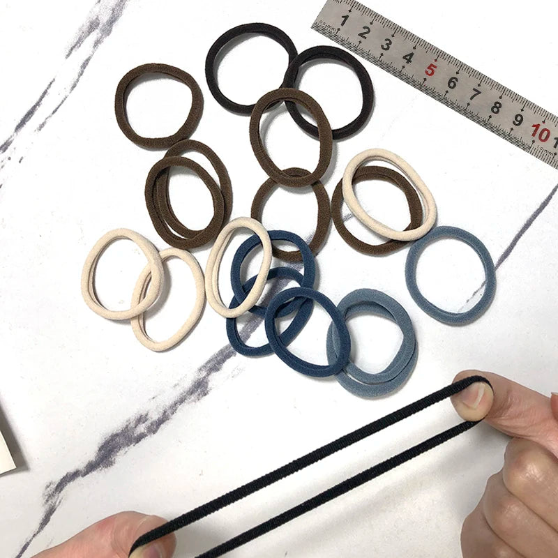 Elastische Haargummis 4cm für Damen und Mädchen schonend