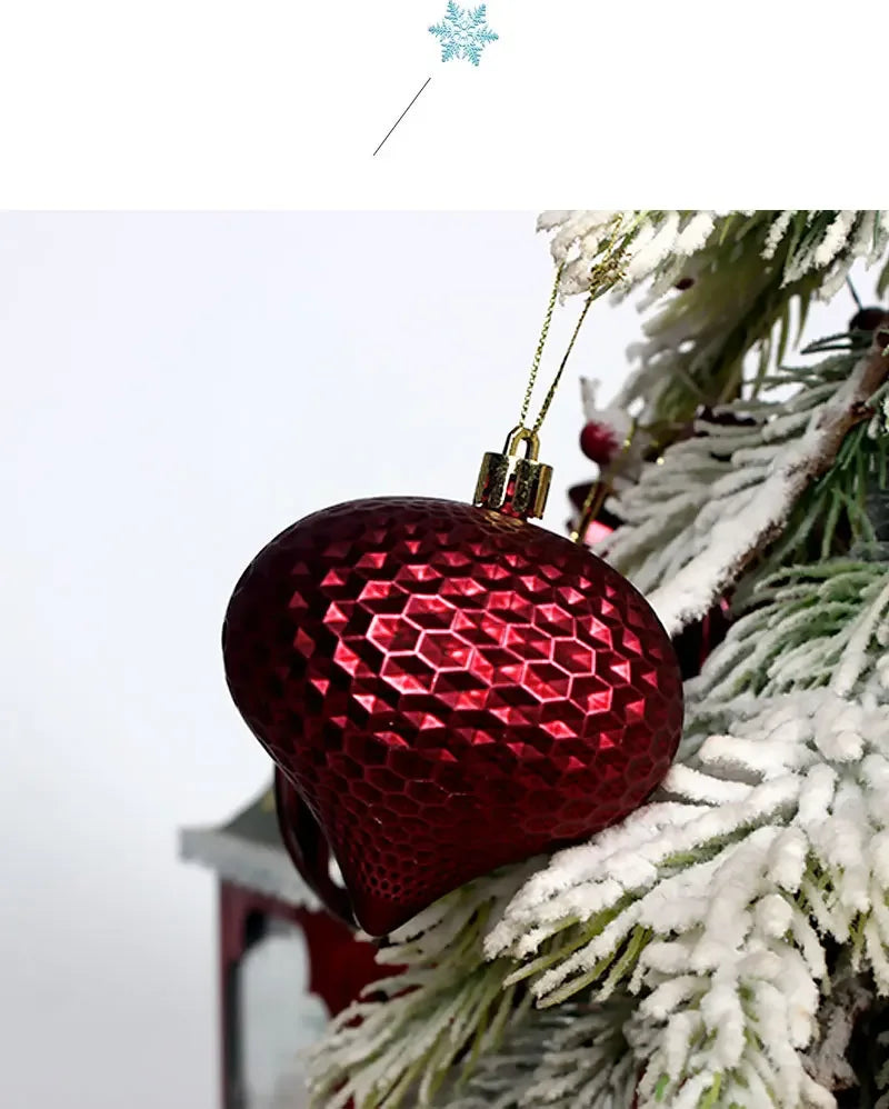 48 teiliges Set Hohl Weihnachtskugeln zum Aufhängen