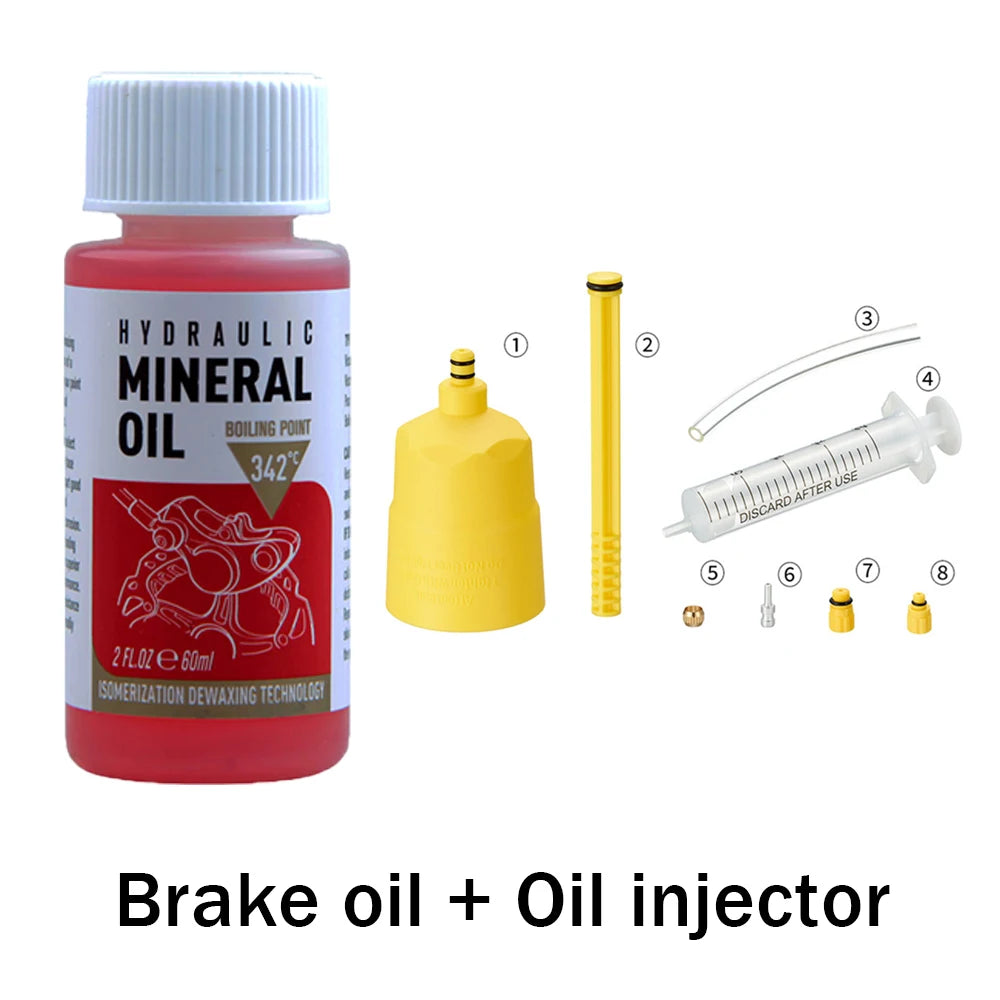 60 ml Mineralöl-Bremsflüssigkeit für Fahrrad Hydraulikbremsen 1-3 Stück