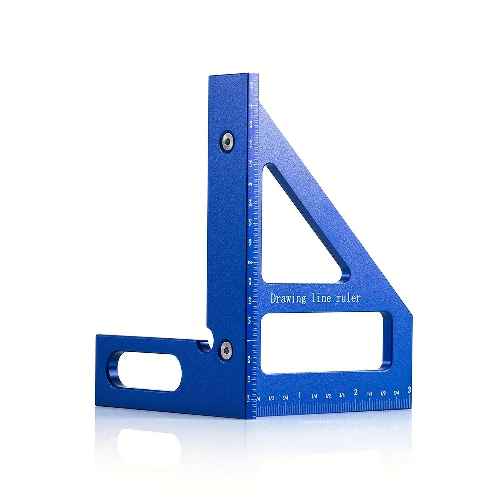 Multifunktionaler Aluminium-Winkelmesser 45/90° für präzise Holzbearbeitung