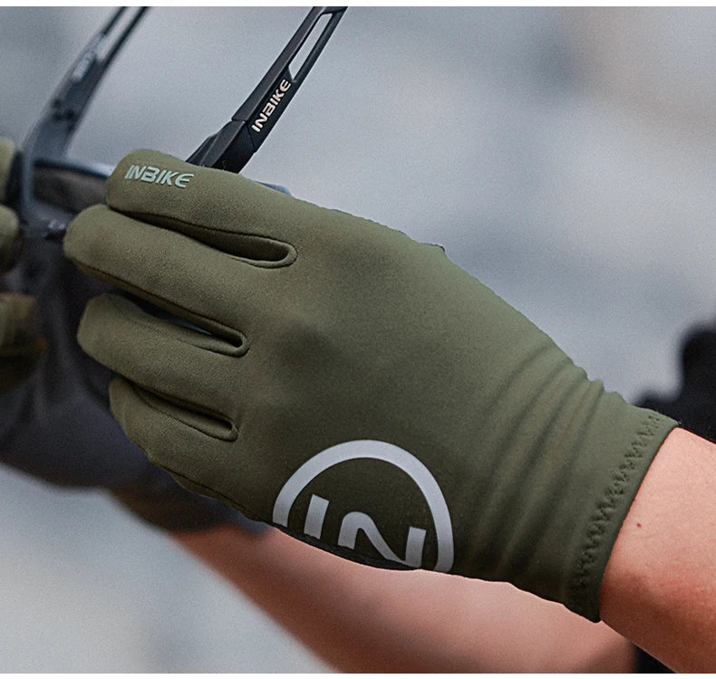 Fahrradhandschuhe Vollfinger mit Gelpolsterung | Touchscreen & Fleece-Yabubest - Home & More