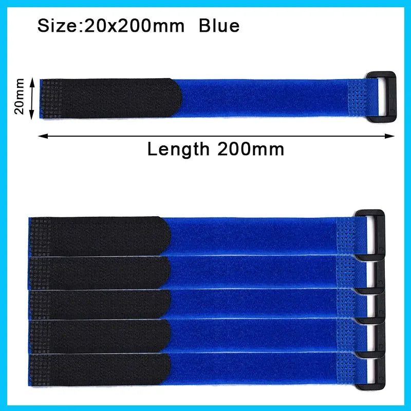Wiederverwendbare Kabelbinder aus Nylon 5/10 Stück verstellbar schwarz