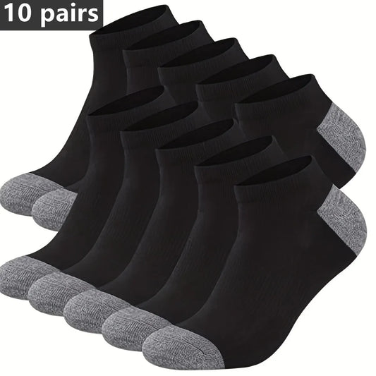 10 Paar Herren Knöchelsocken Baumwolle atmungsaktiv bequem Sommer