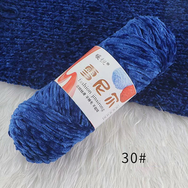 Weiches Chenille Polyester Strickgarn für gemütliche DIY Projekte
