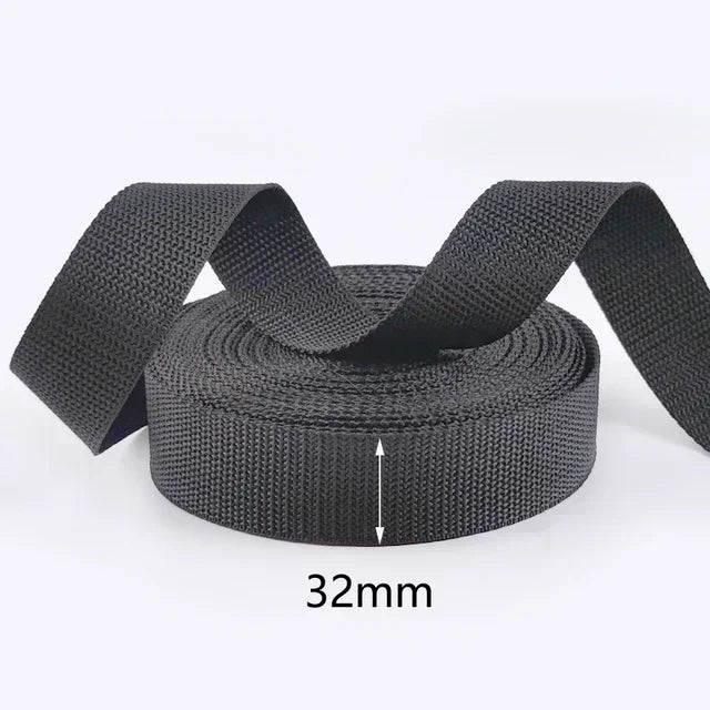10 m Polyester Gurtband schwarz 20-100 mm Meterware Nähzubehör