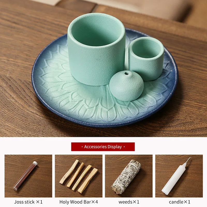 Multifunktionaler Keramik Räuchergefäßhalter 4 in 1