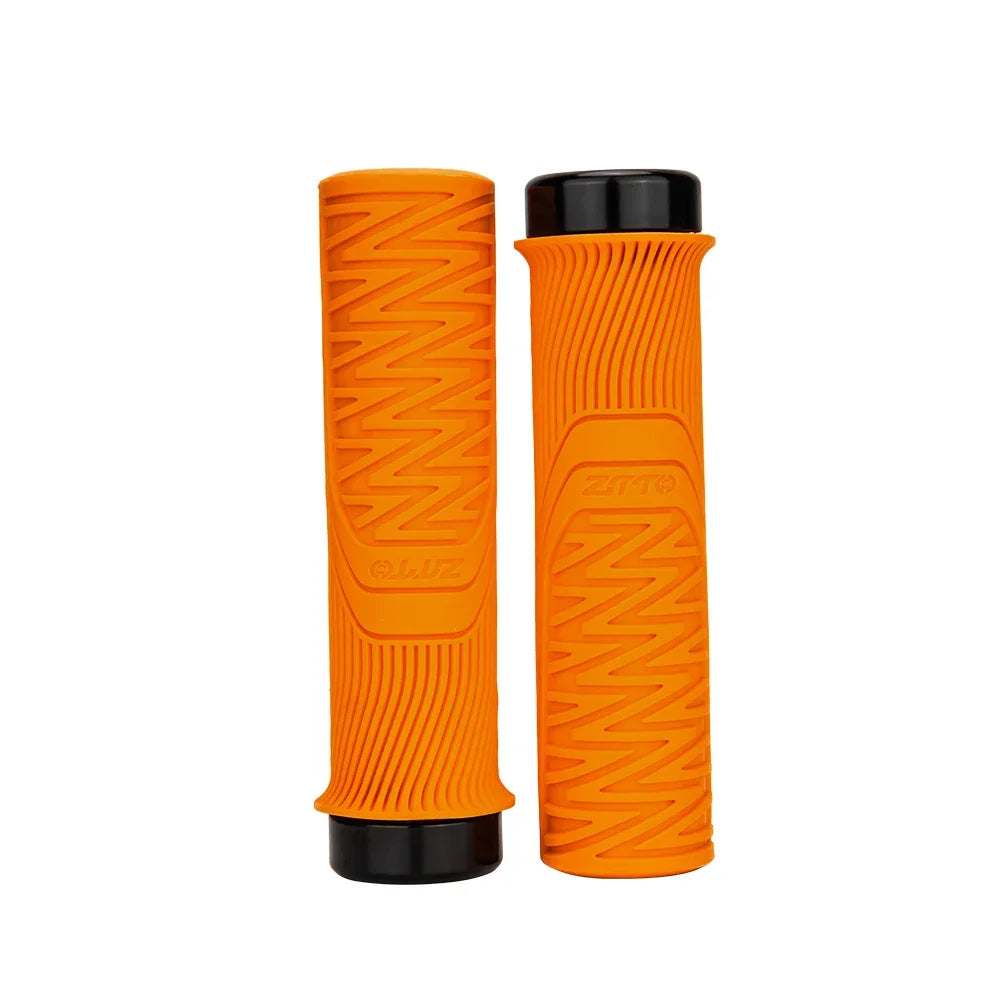 MTB Fahrradgriffe 33mm Lock-on Grip Anti-Rutsch Stoßfest Gummi Aluminium