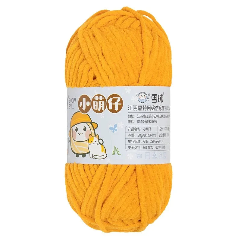 Weiches dickes Chenille Strickgarn 50g für DIY Schal Mütze Pullover