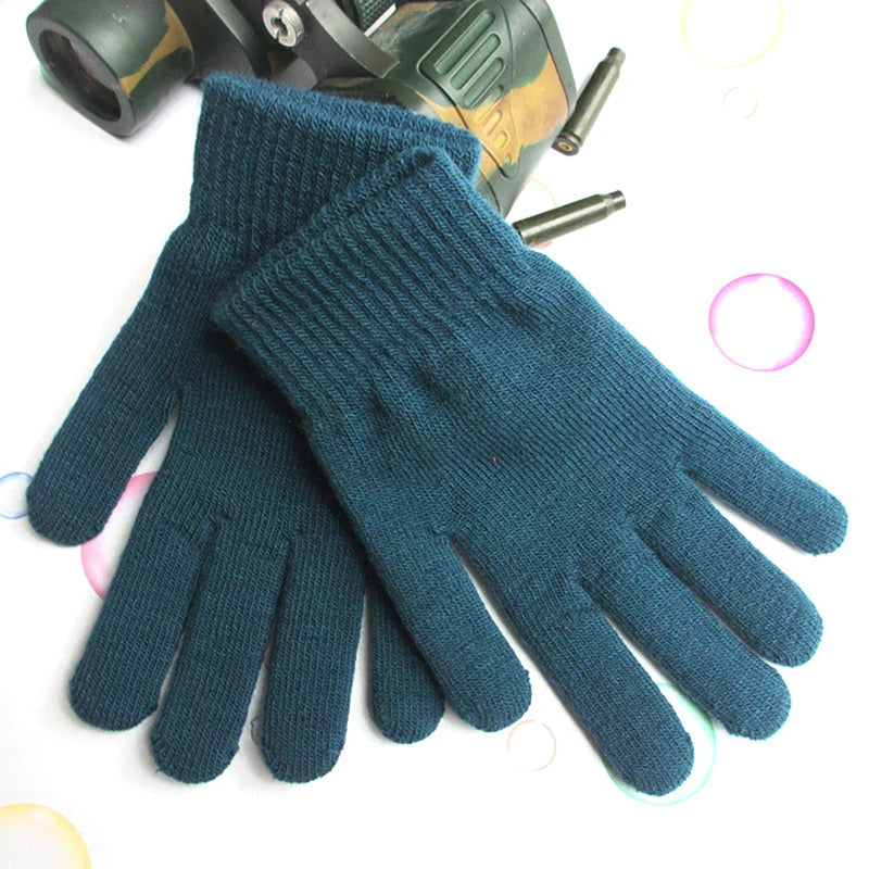Warme Plüsch Vollfinger Handschuhe für Damen und Herren im Winter