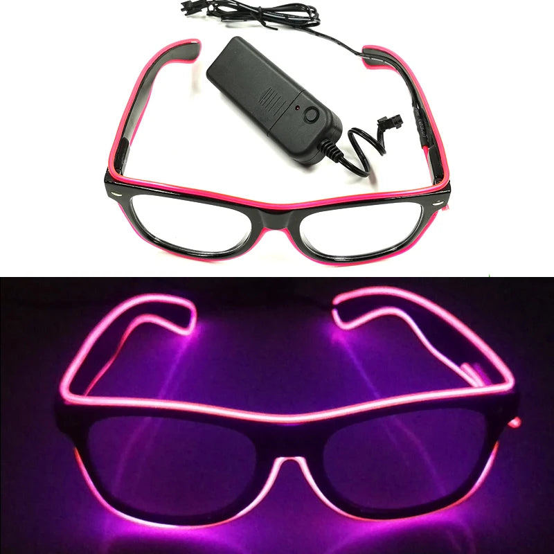 Vielseitige LED Partybrille mit Leuchtmodi für alle Feste