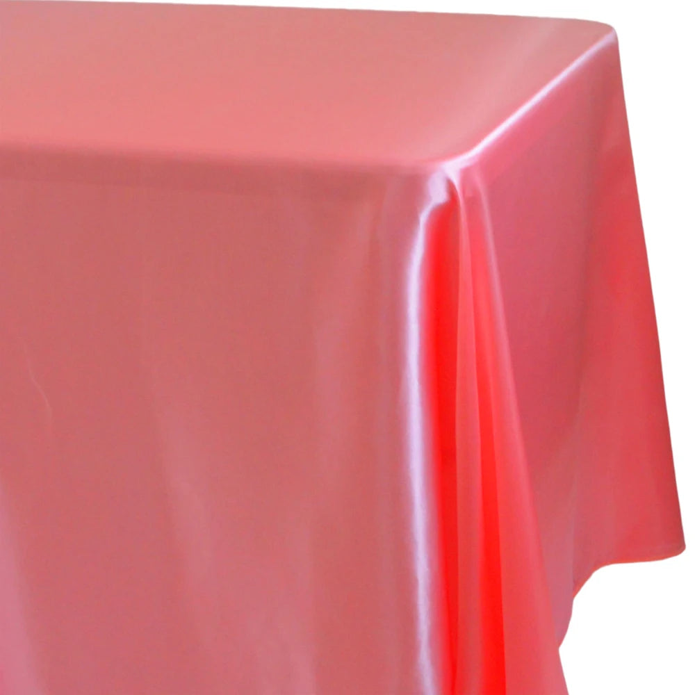 Elegante rechteckige Satintischdecke für Festlichkeiten & Zuhause