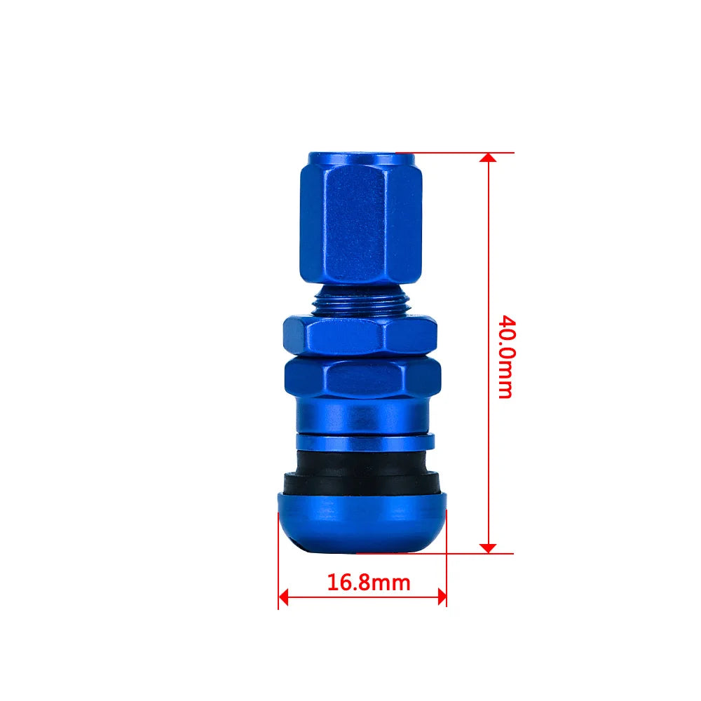 4er Set Aluminium Ventilkappen für Tubeless Reifen Auto Motorrad