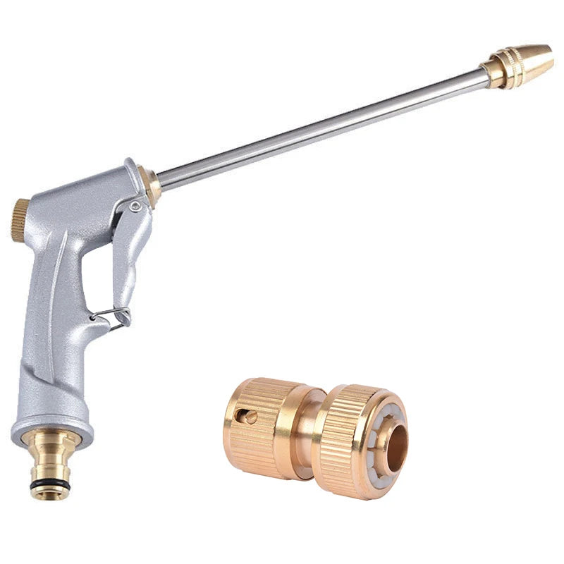 Korrosionsfreie Metall-Wasserpistole mit Verlängerter Düse – Hochdruck für Garten - Auto