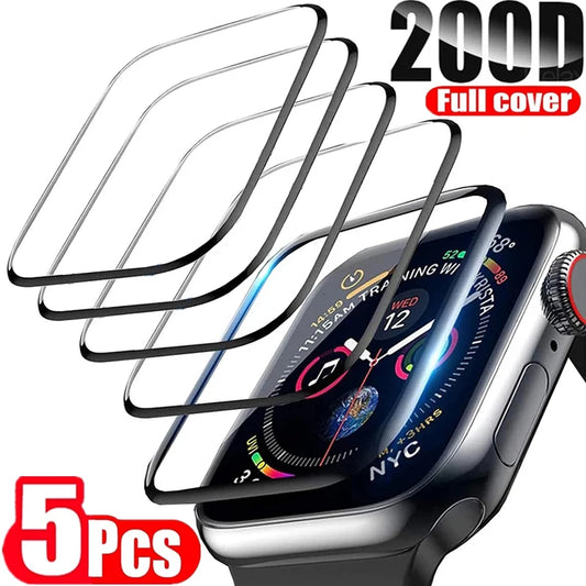 Displayschutzfolie kompatibel für Smartwatches 38-49 mm Keramikfolie flexibler Schutz