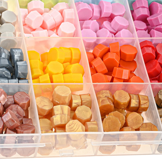 Umfangreiches Siegelwachs Set 24 Farben für kreative Dekorationen