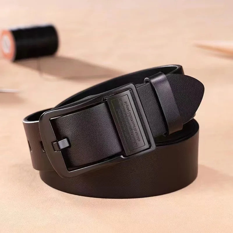 Leder Gürtel Herren Unisex mit Metall Schnalle für Business und Freizeit-Yabubest - Home & More