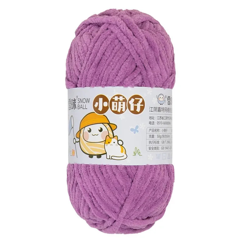 Weiches dickes Chenille Strickgarn 50g für DIY Schal Mütze Pullover