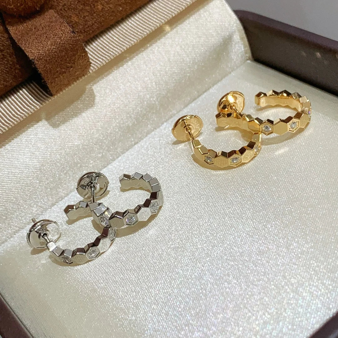 Handgefertigte Damenohrringe aus Sterlingsilber mit Zirkonsteinen