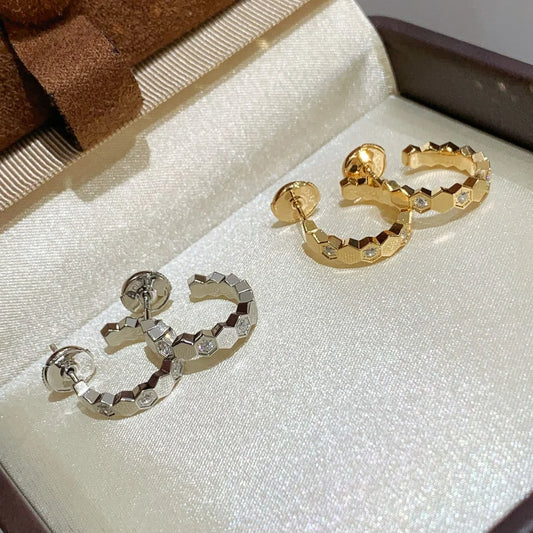 Handgefertigte Damenohrringe aus Sterlingsilber mit Zirkonsteinen