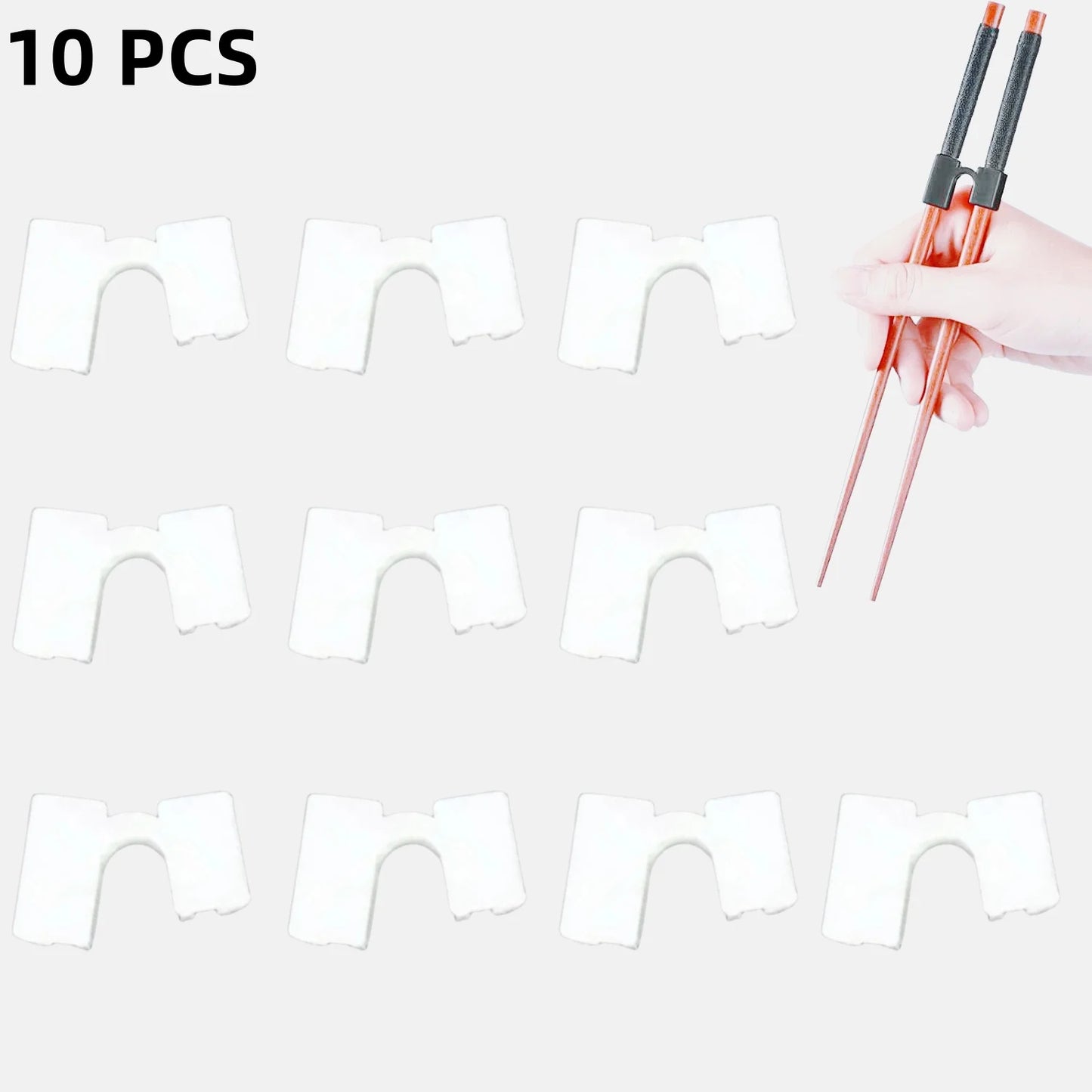 8-10PCS Japanische Essstäbchen Trainer mit Scharnier und Stecker
