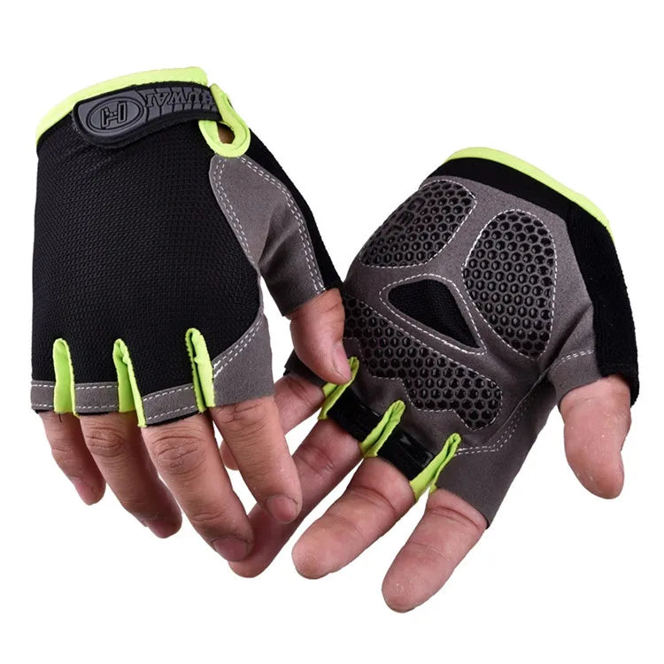 Unisex Halbfinger Fahrradhandschuhe atmungsaktiv rutschfest MTB Sommer