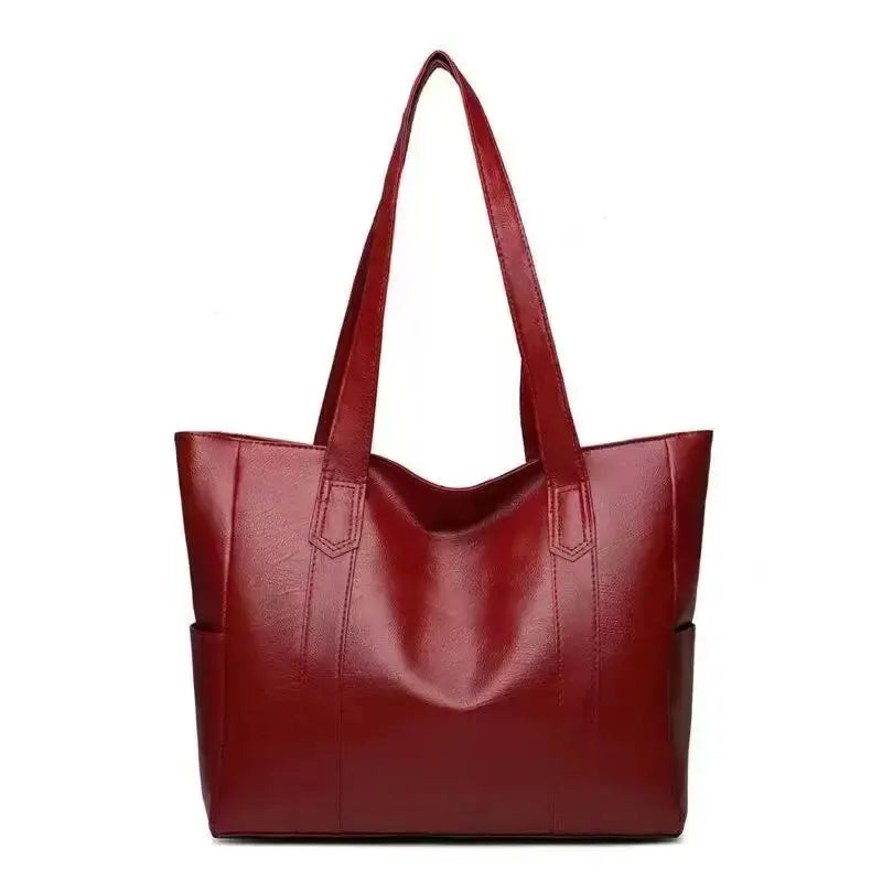 Große PU Leder Umhängetasche Damen Vintage Stil – Viel Stauraum - Komfort