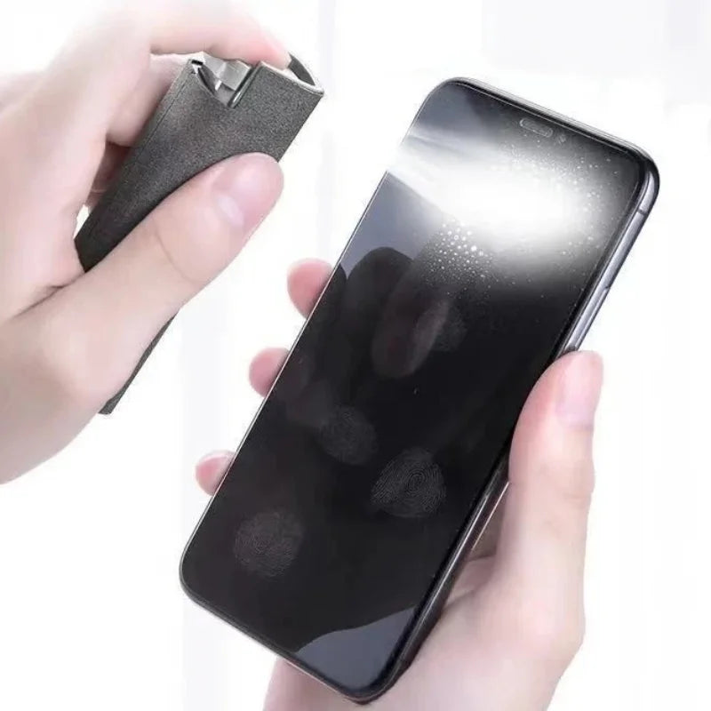 2in1 Mikrofaser Bildschirm Reiniger Set mit Spray für Telefon Tablet Brille