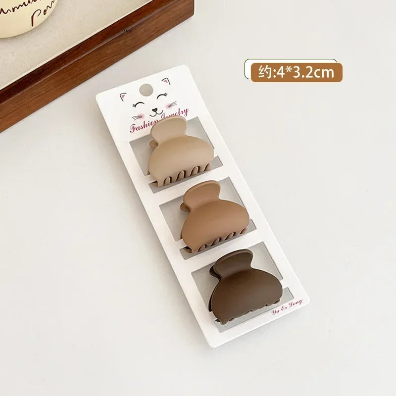 3er Set Matte Haarklammern Geometrisch für Frauen und Mädchen