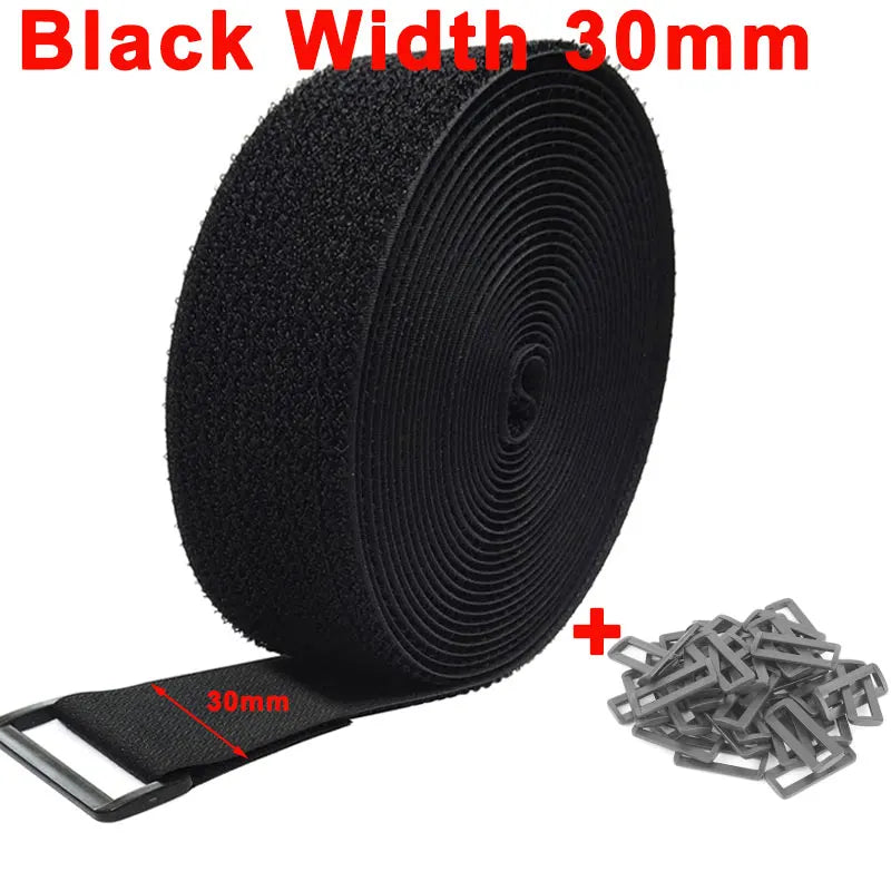 Wiederverwendbare Befestigungsgurte Nylon mit Klettverschluss und Schnallen-Yabubest - Home & More
