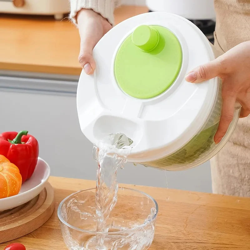 Salatschleuder manuell – Gemüsetrockner für Salat & Obst-Yabubest - Home & More