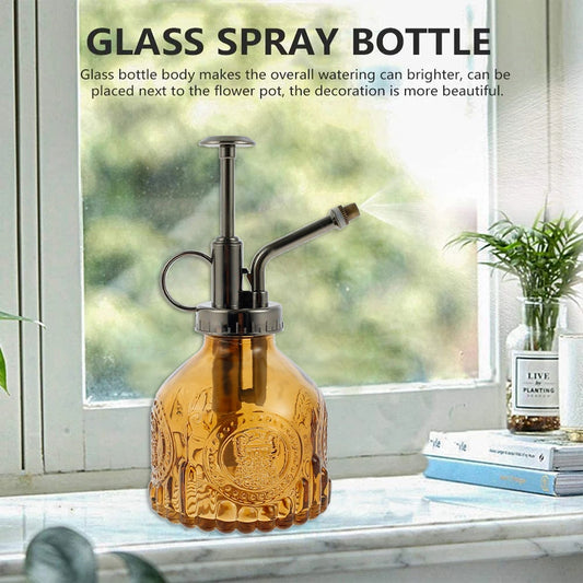 Vintage Glas Gießkanne mit Sprühfunktion für Pflanzenbewässerung