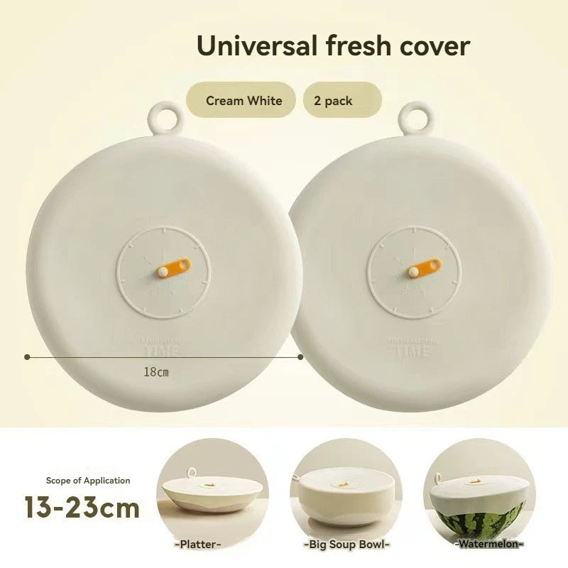 Silikon Schuesselabdeckungen Frischhalte Stretch Universell Mikrowellengeeignet-Yabubest - Home & More