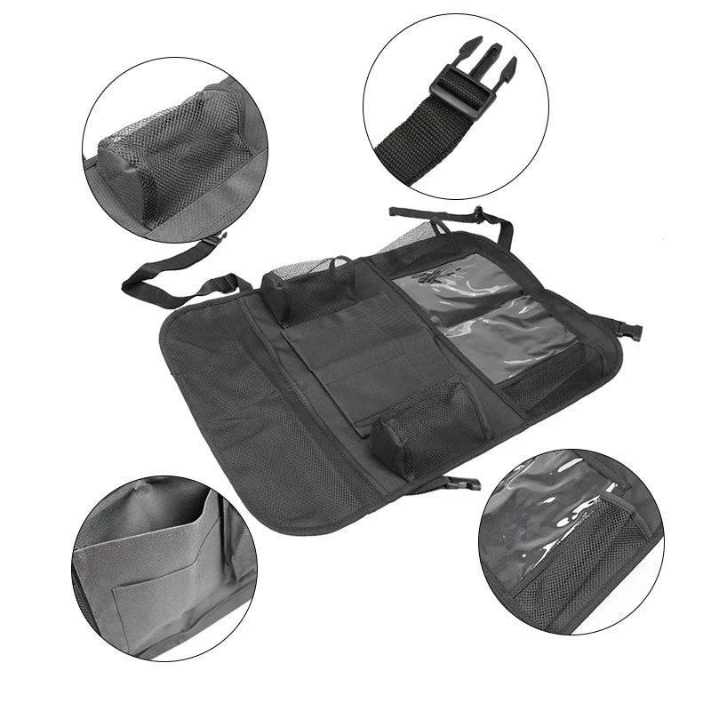 Wasserdichter Autositz-Organizer mit 9 Taschen - Tablet-Halterung – XXL Stauraum