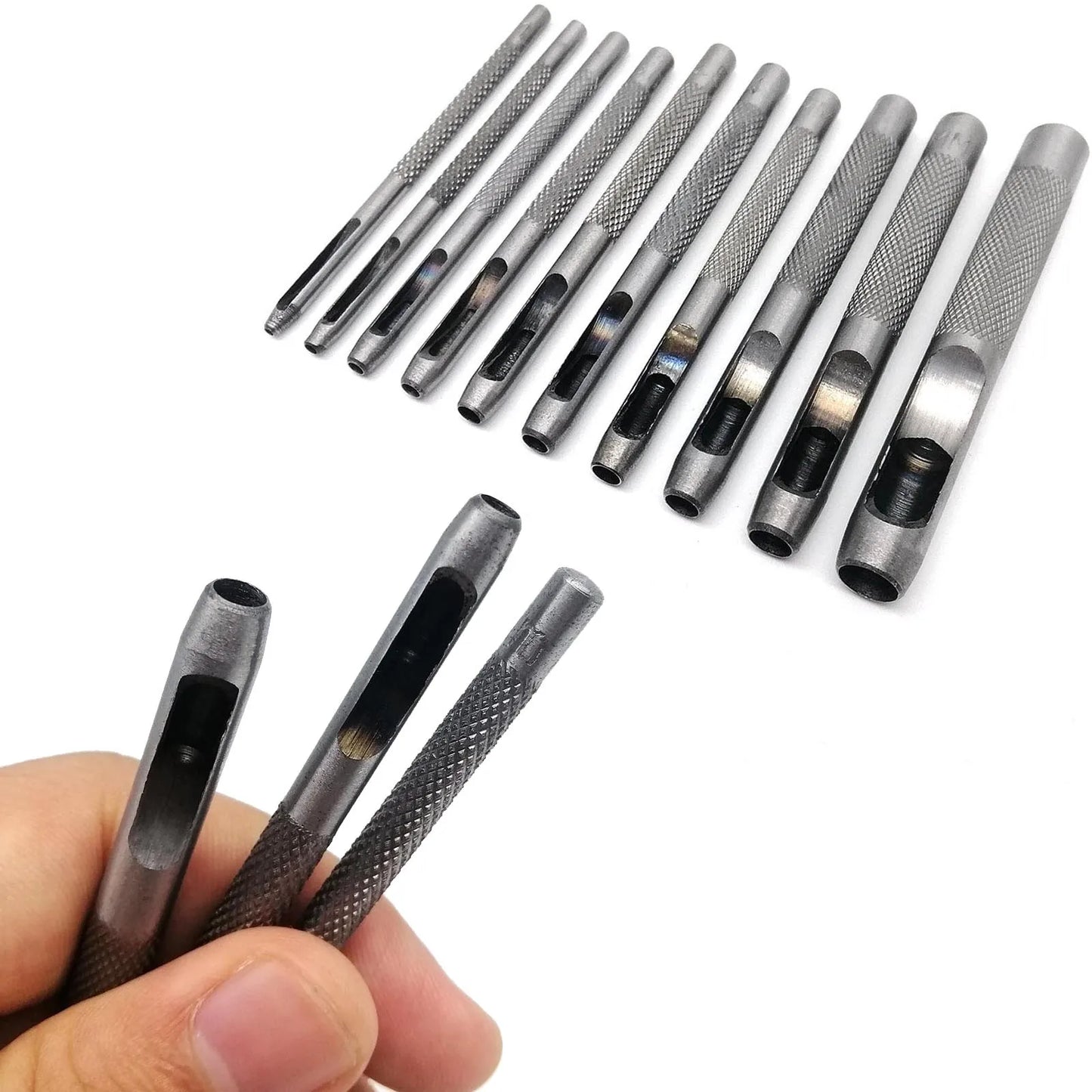 Vielseitiger runder Locher aus 45 Stahl für Lederhandwerk