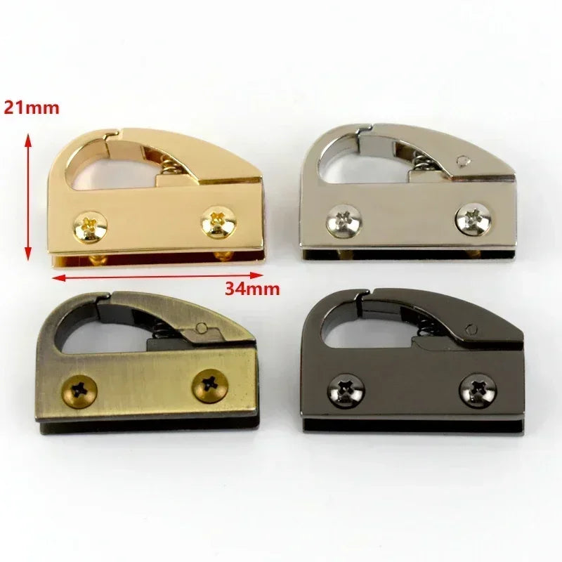 5er Set Metall Clip Schnallen fuer Handtaschen und DIY Riemen