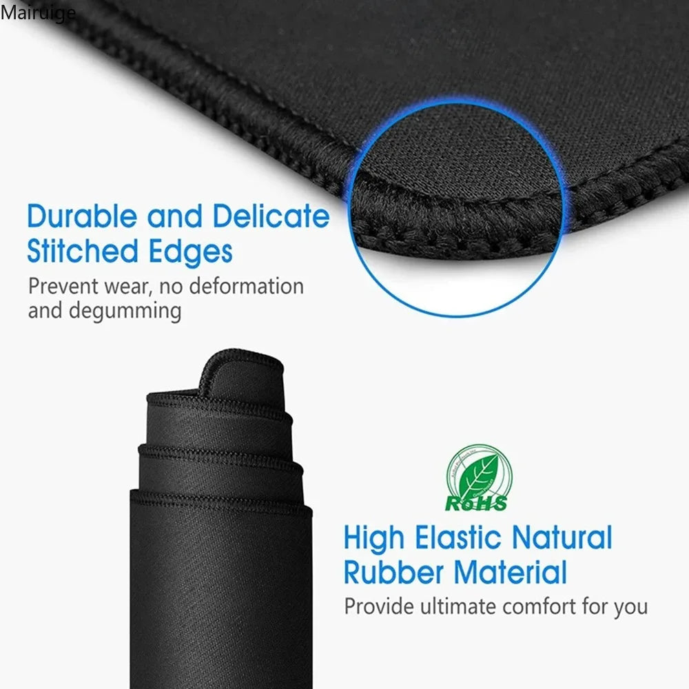 Niedliches Schwarz-Weiß Kätzchen Mauspad – Rutschfeste XL Schreibtischmatte