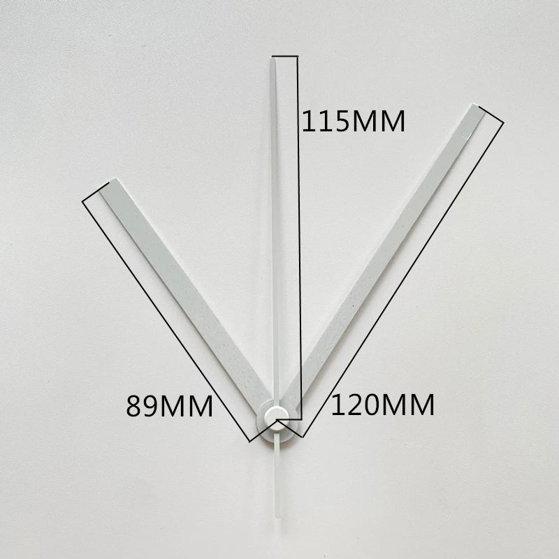 Goldfarbene Wanduhrzeiger für individuelle Heimdekoration