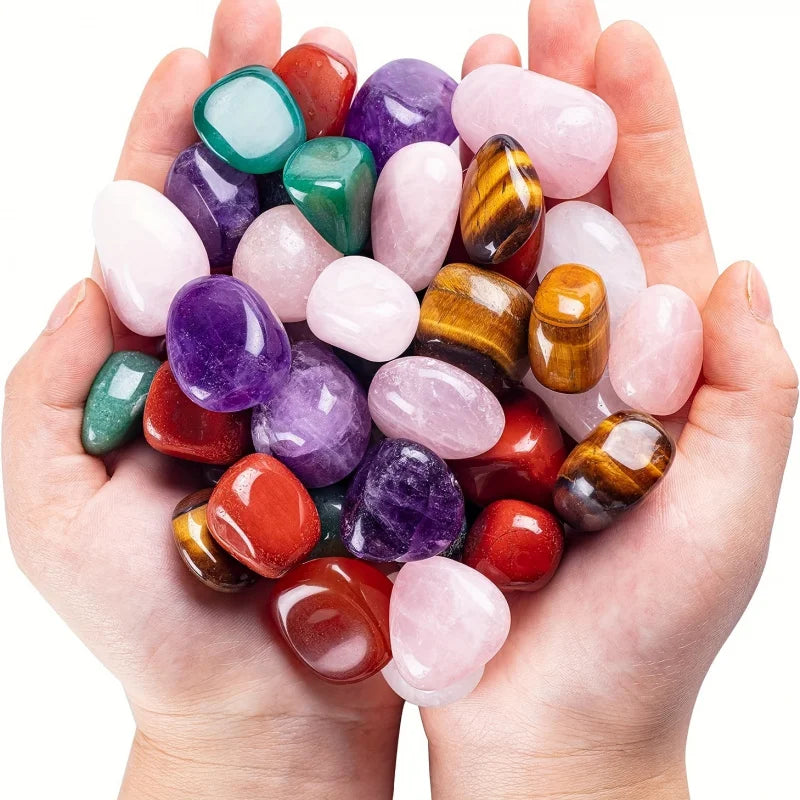 50g Natursteine für Zuhause – Vielfältige, polierte Trommelsteine