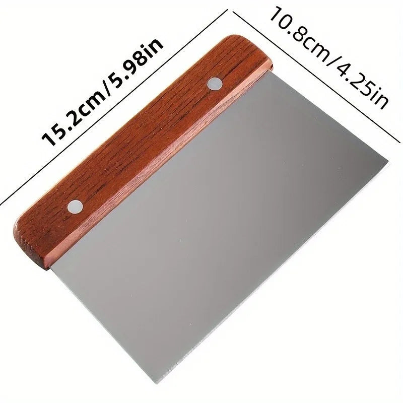 Multifunktionaler Edelstahl Schaber und Teigschneider für die Küche