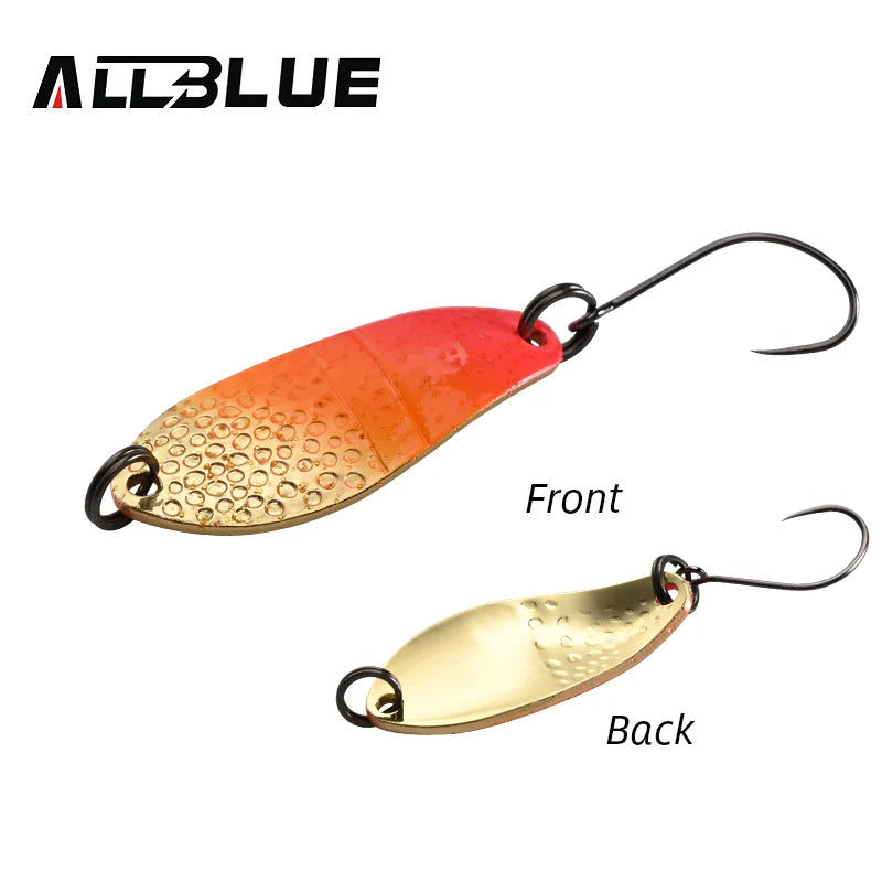 Bunter Mini Metall Löffel Angelköder 3g 30mm für Forelle Döbel Barsch