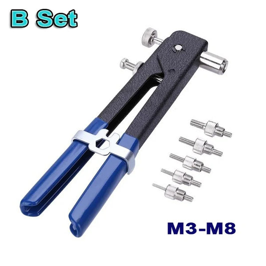 Nietmuttern Zangen Set M3-M8 Kit mit 150 Muttern für Reparatur Projekte