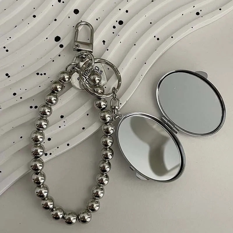 Herzförmiger Metall Schlüsselanhänger mit Perle Damen Schmuck Zubehör