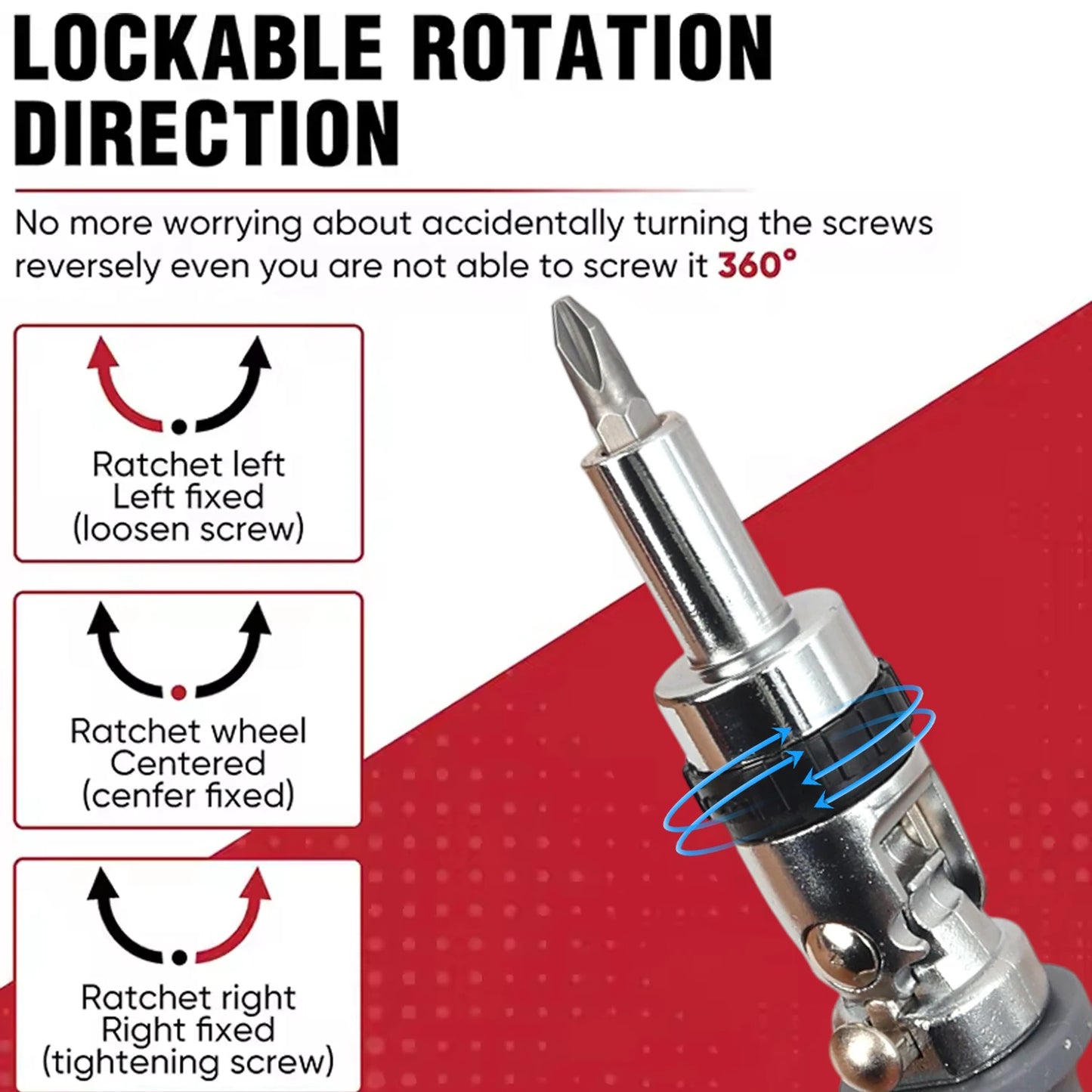 11-in-1 Ratschenschraubendreher Set mit magnetischen Bits und Teleskopgriff