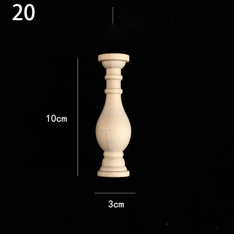 Holzapplikation Spindel Säule Dekoration für Möbel und Heim