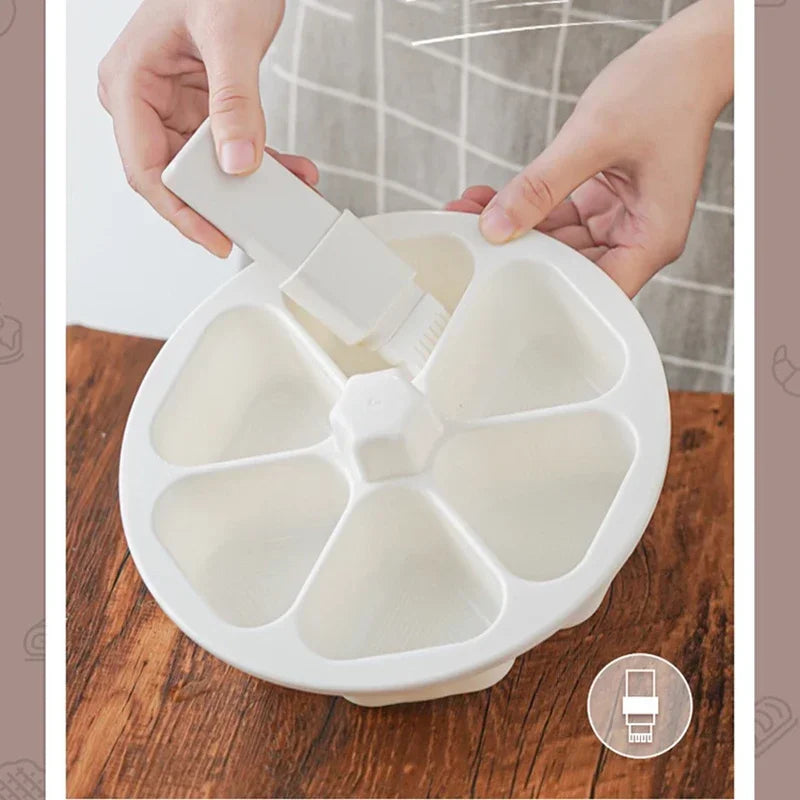 Dreieckige Sushi-Form für 6 Reisbällchen, BPA-frei und spülmaschinenfest