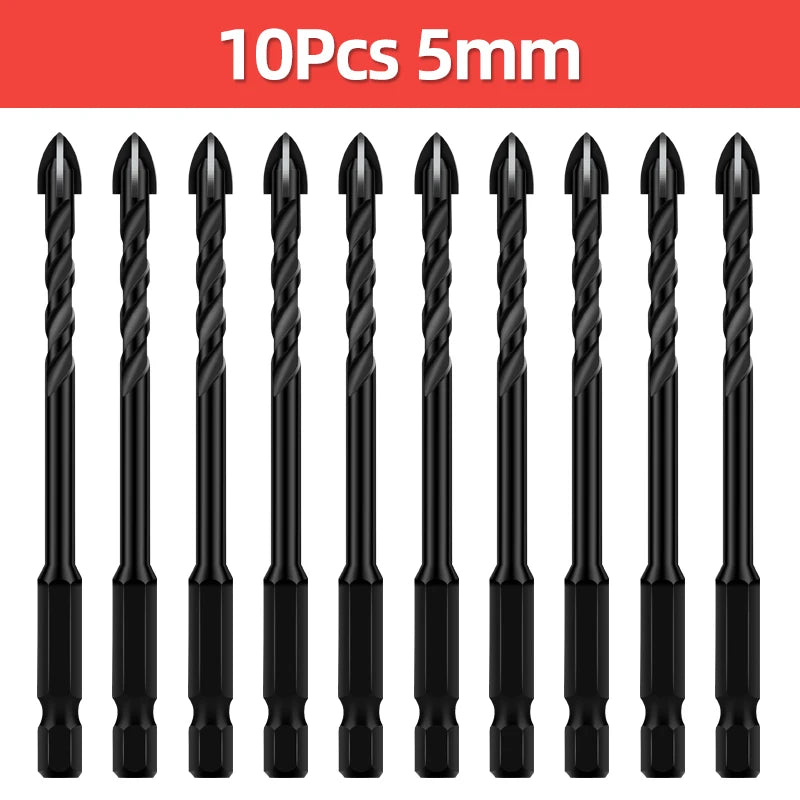 Multifunktionales Spiralbohrer Set für Beton Fliesen und Metall